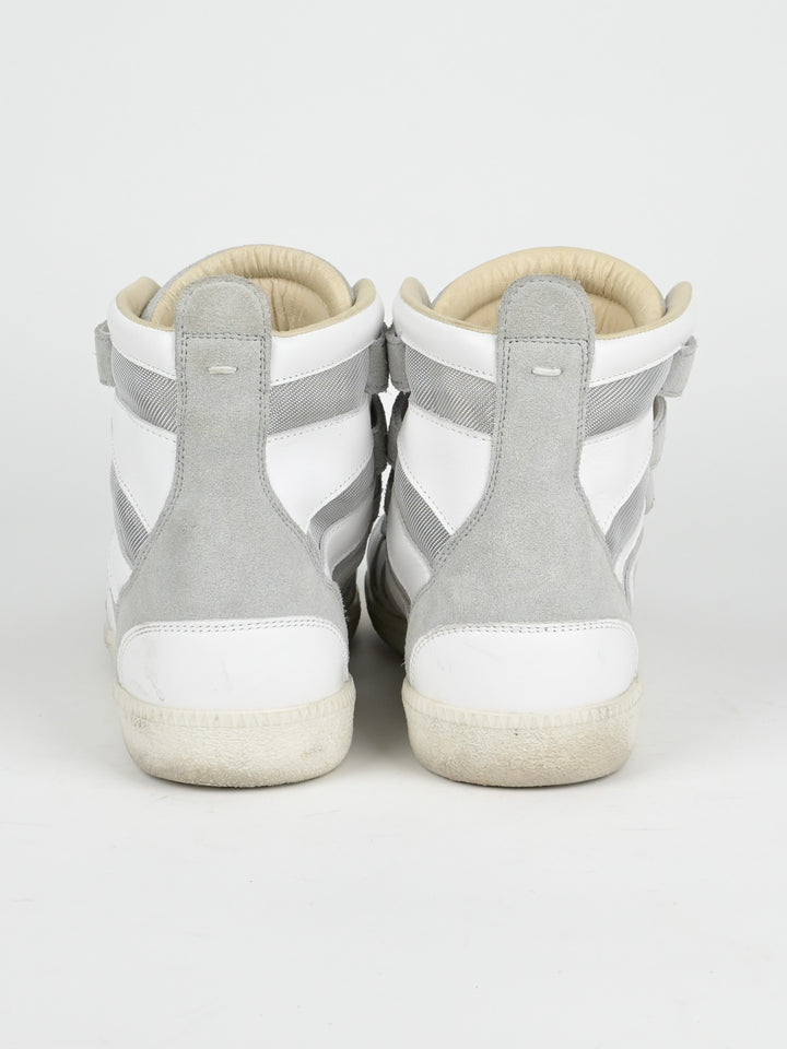 High Top Cut Out Mesh Strap Sneakers