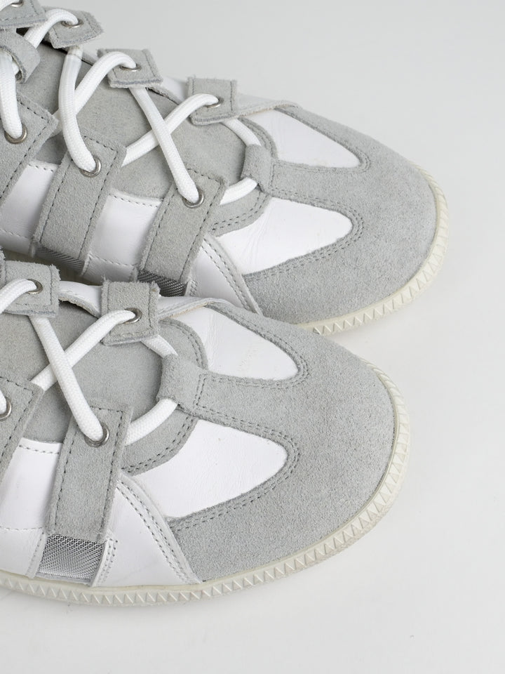 High Top Cut Out Mesh Strap Sneakers