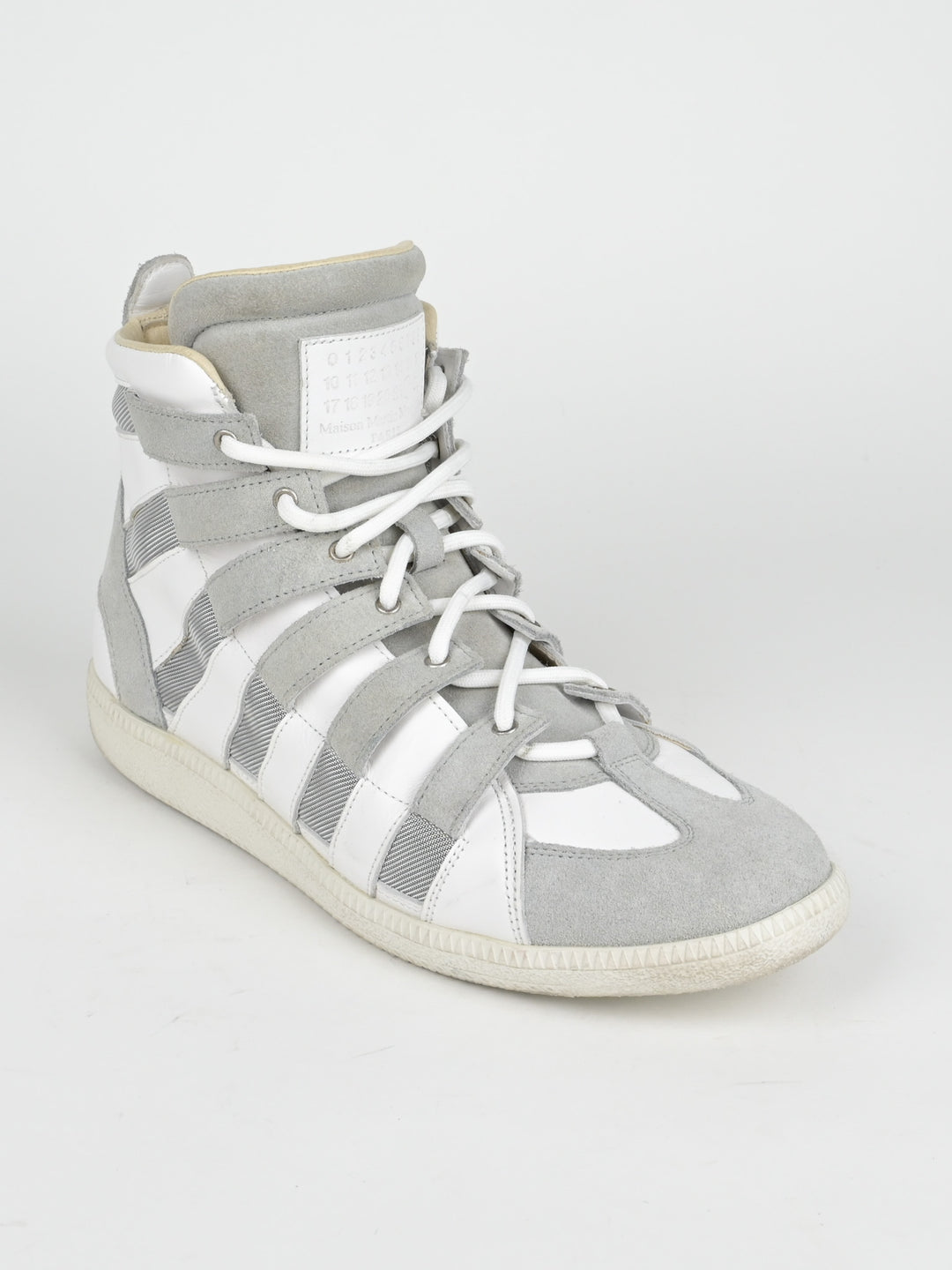 High Top Cut Out Mesh Strap Sneakers