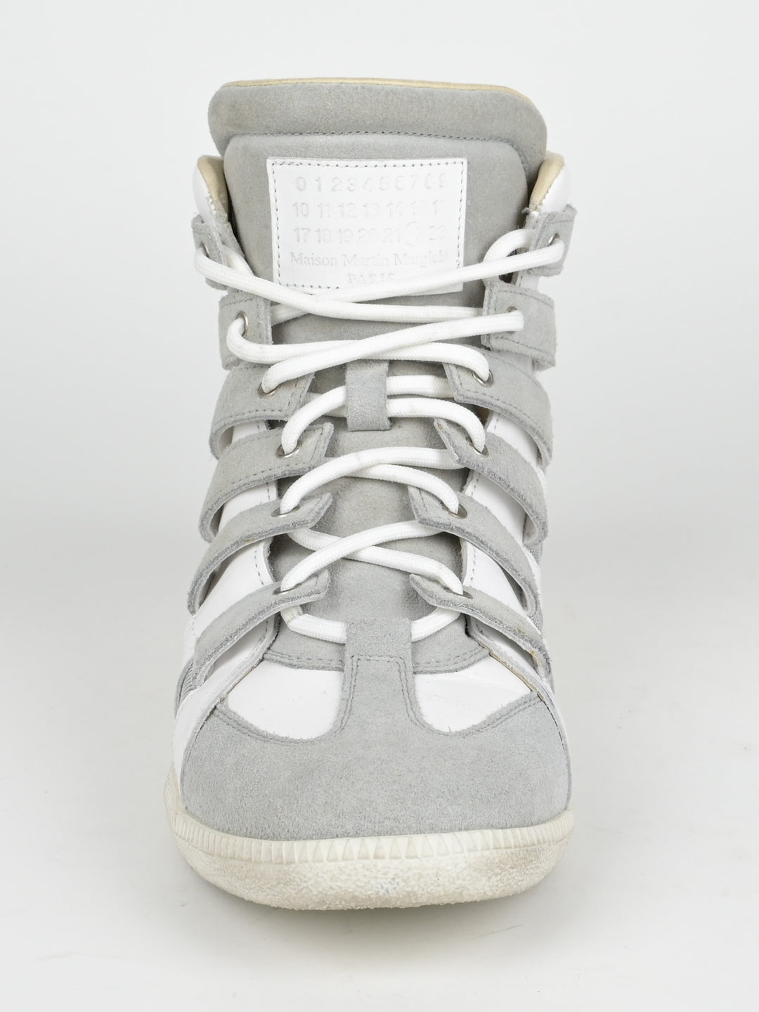 High Top Cut Out Mesh Strap Sneakers