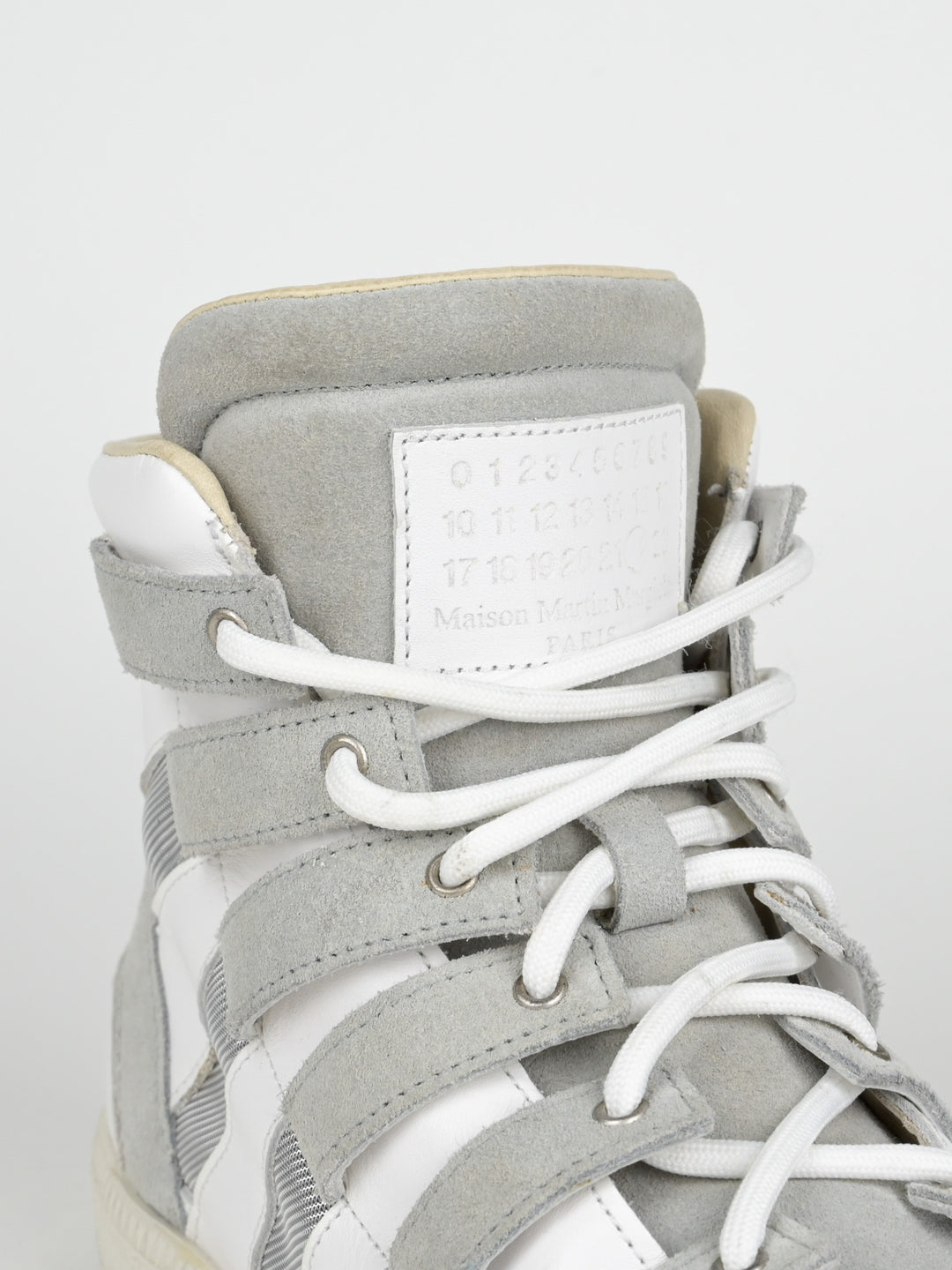 High Top Cut Out Mesh Strap Sneakers