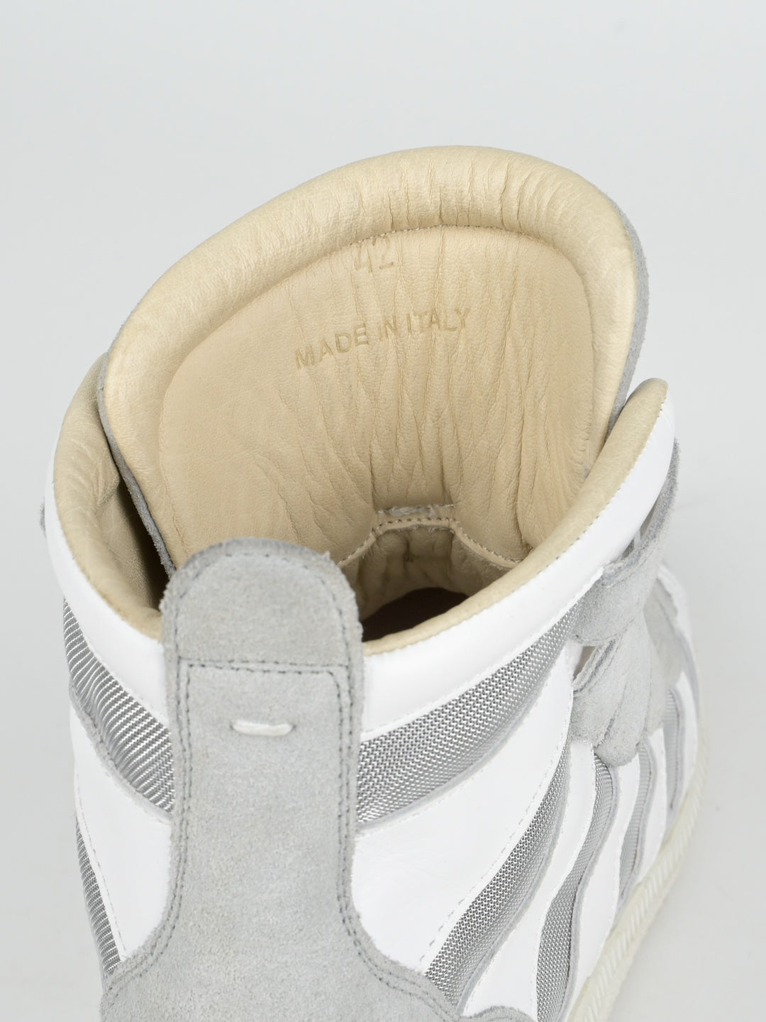 High Top Cut Out Mesh Strap Sneakers
