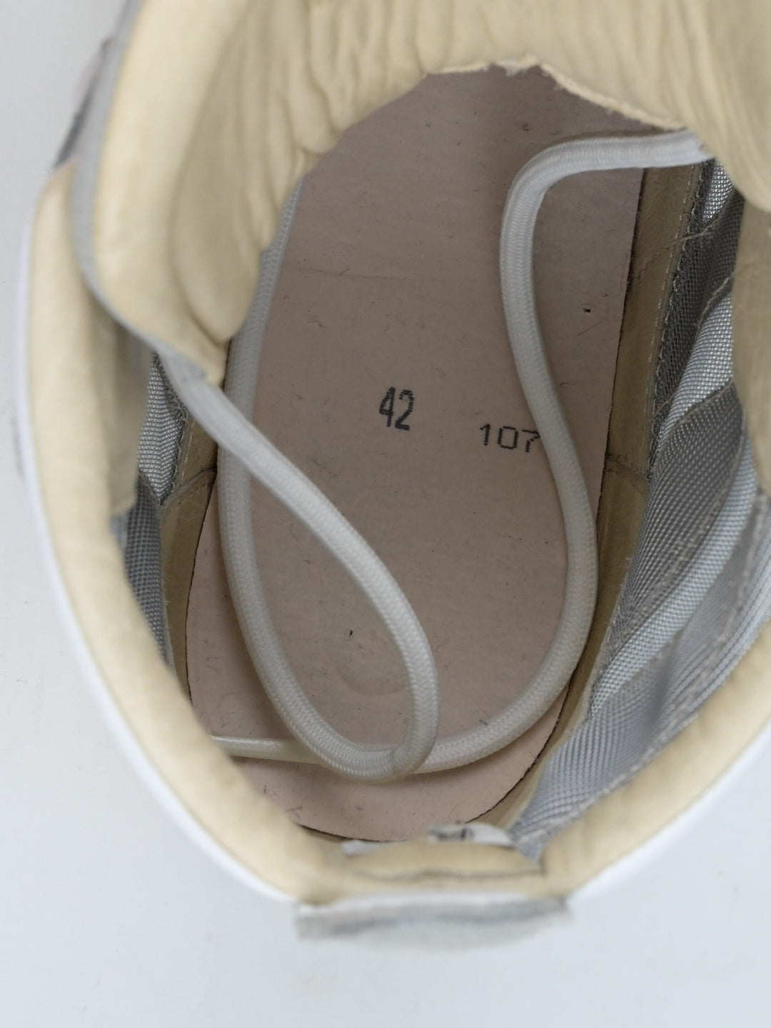 High Top Cut Out Mesh Strap Sneakers