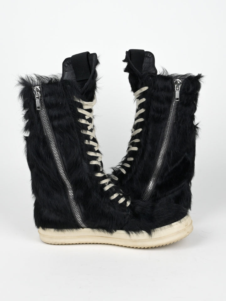 Black Pony Hair Cargobaskets