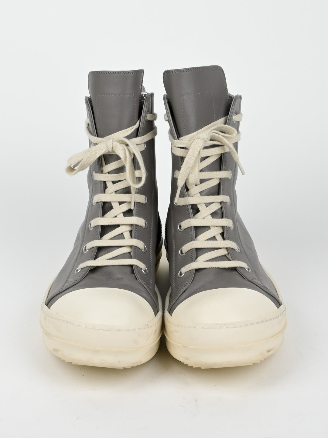Grey High Top Leather Ramones