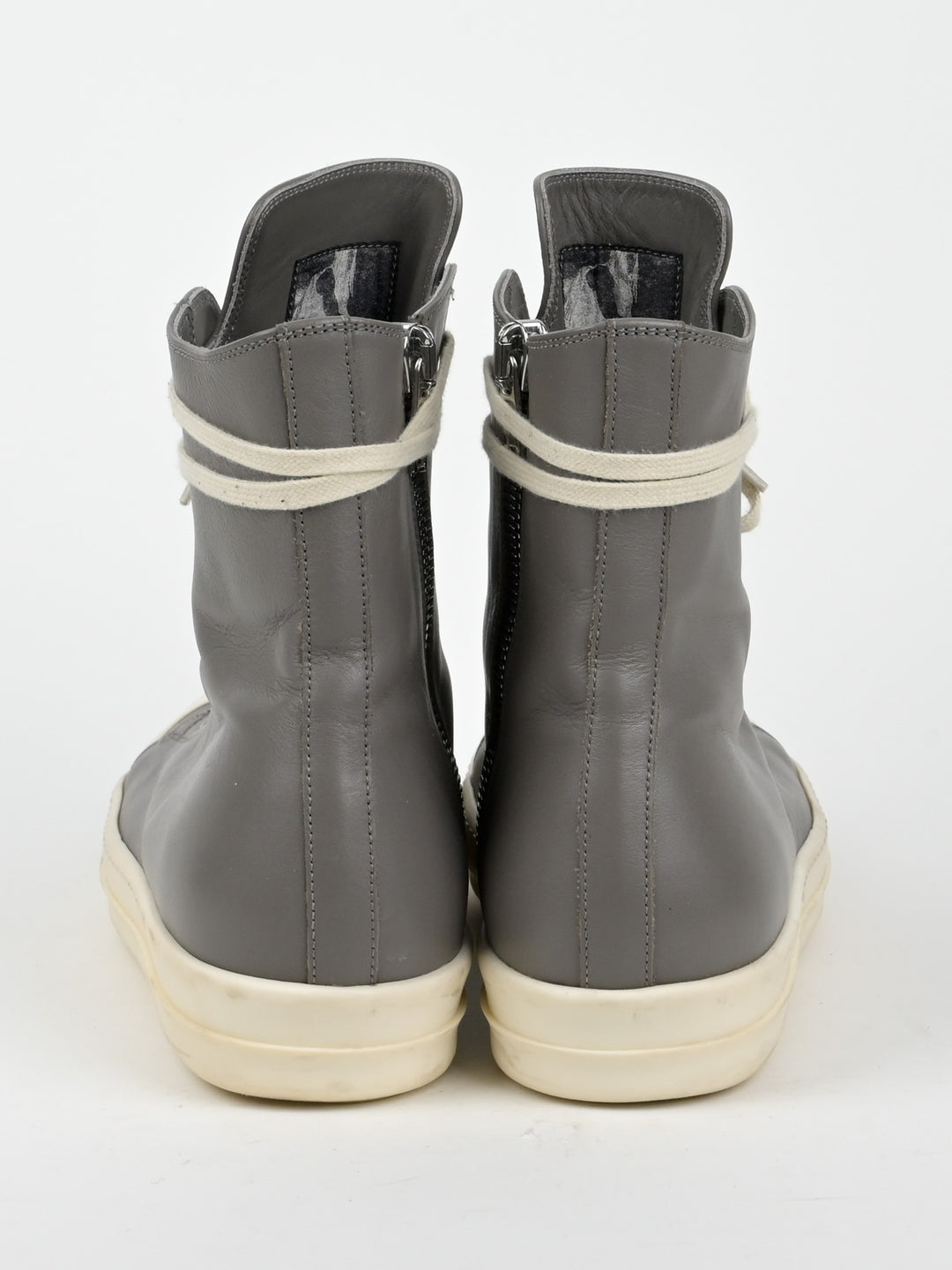 Grey High Top Leather Ramones