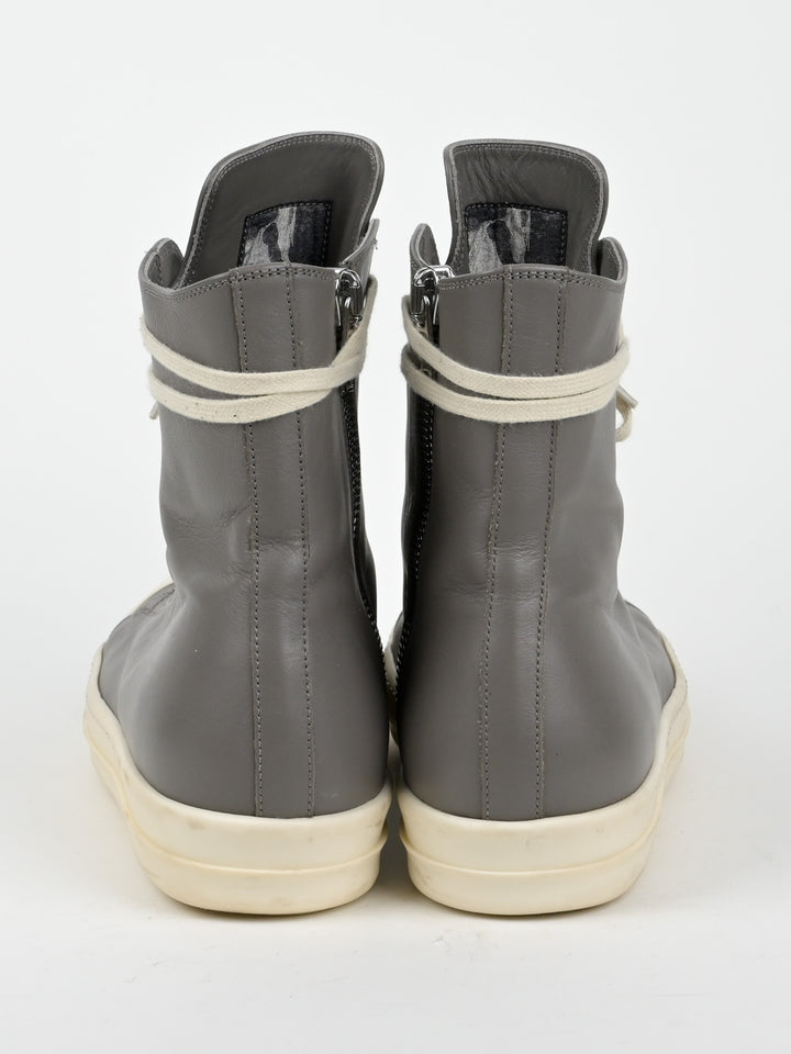 Grey High Top Leather Ramones
