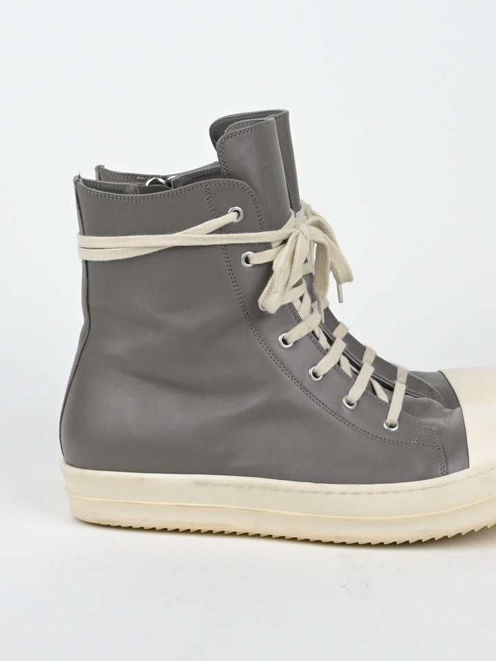 Grey High Top Leather Ramones