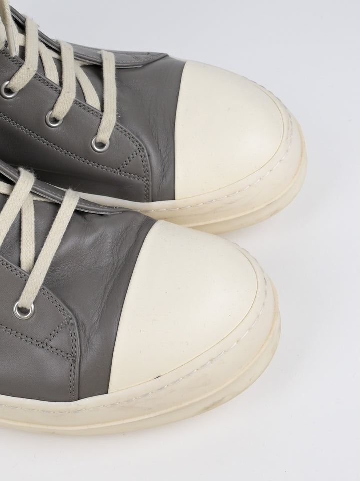 Grey High Top Leather Ramones