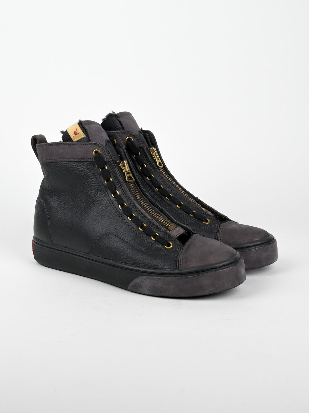 Shearling Middle Zip Skagway Hi-Folk Sneakers