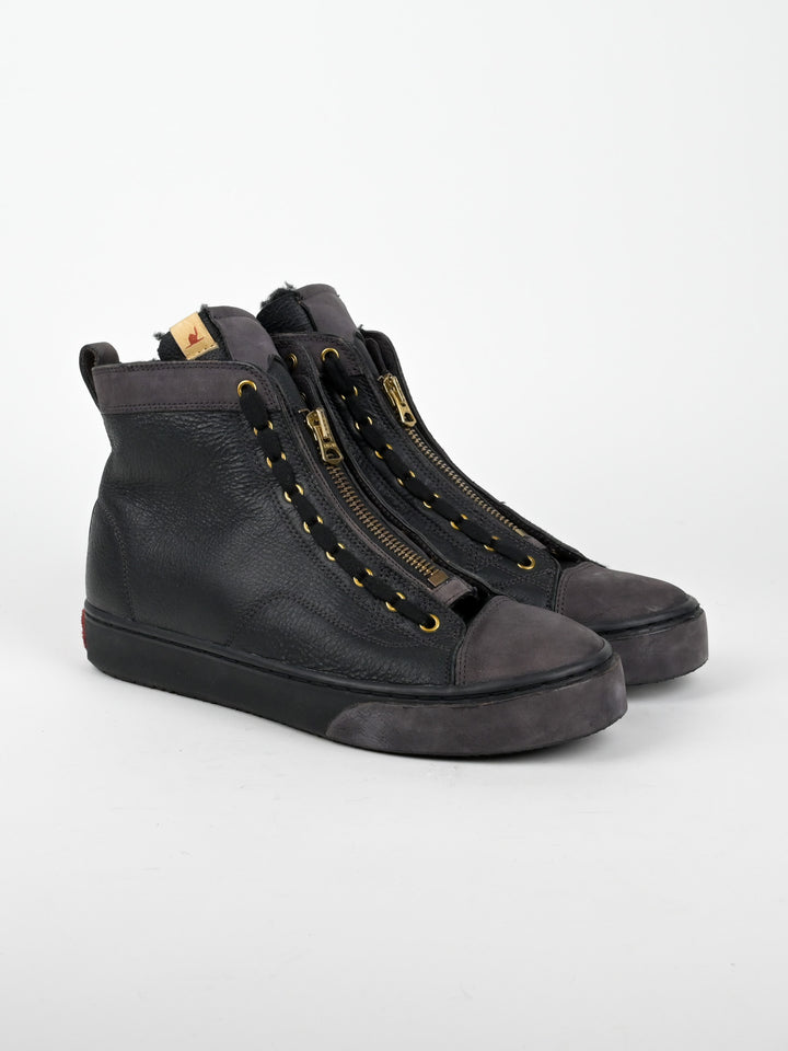 Shearling Middle Zip Skagway Hi-Folk Sneakers