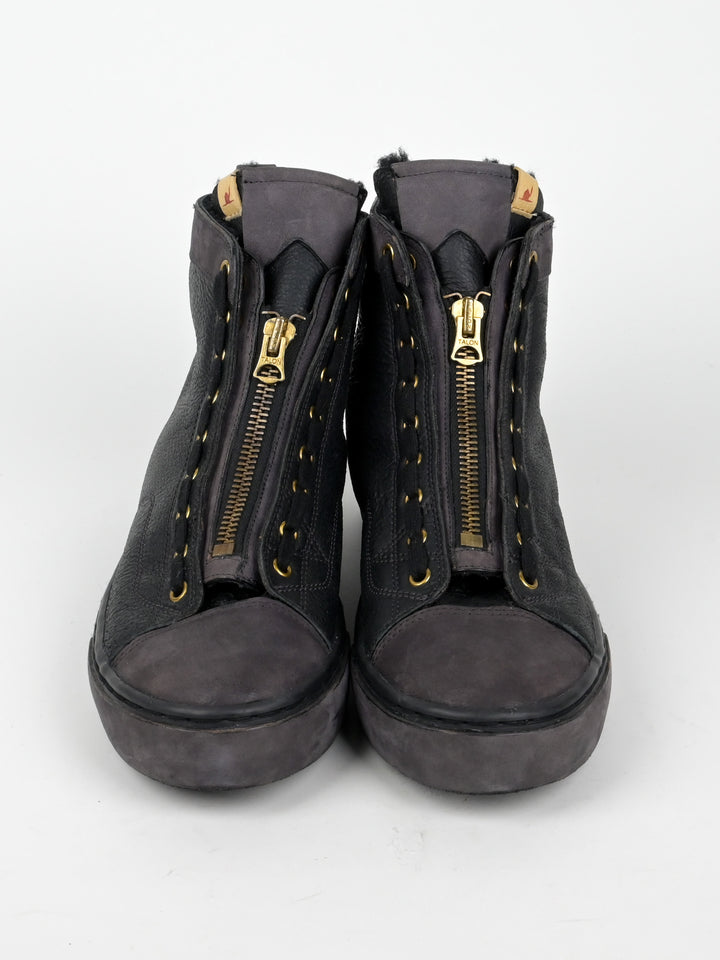 Shearling Middle Zip Skagway Hi-Folk Sneakers