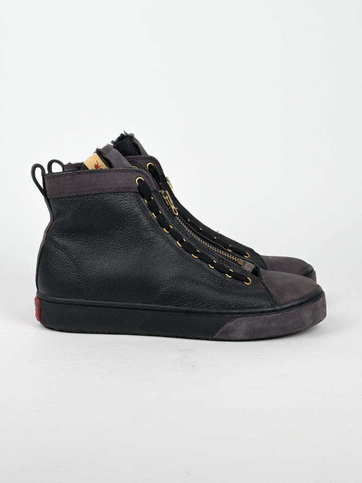 Shearling Middle Zip Skagway Hi-Folk Sneakers
