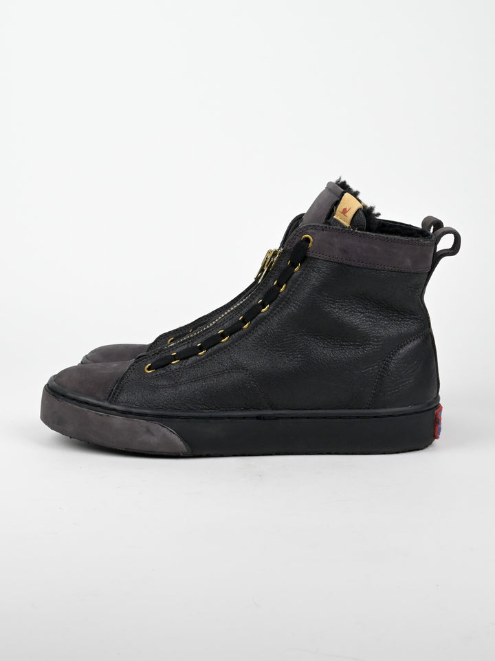 Shearling Middle Zip Skagway Hi-Folk Sneakers