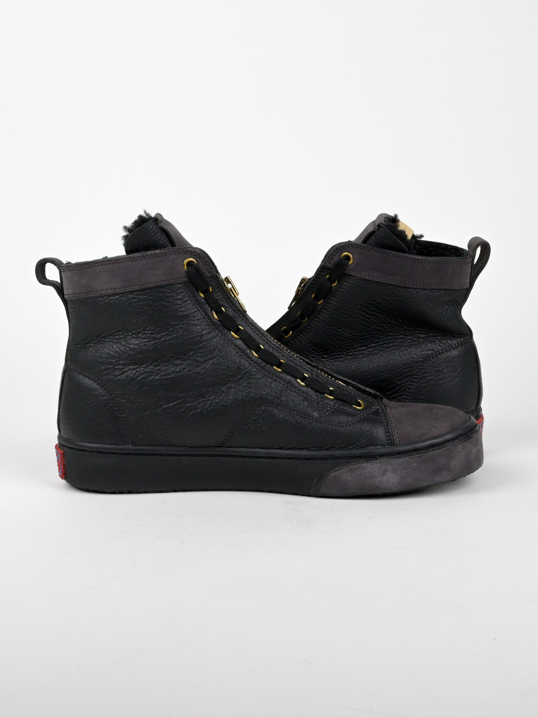 Shearling Middle Zip Skagway Hi-Folk Sneakers