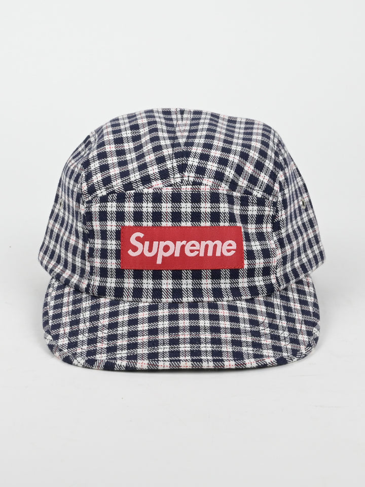 Plaid Checkered Camp Cap