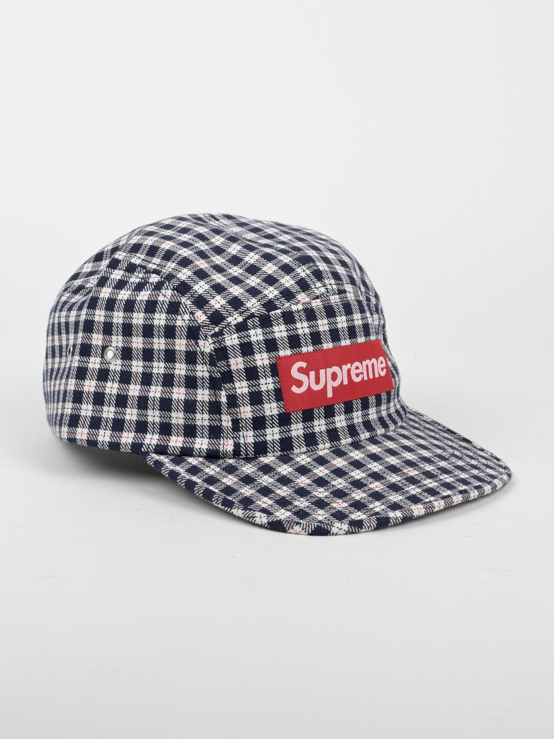 Plaid Checkered Camp Cap