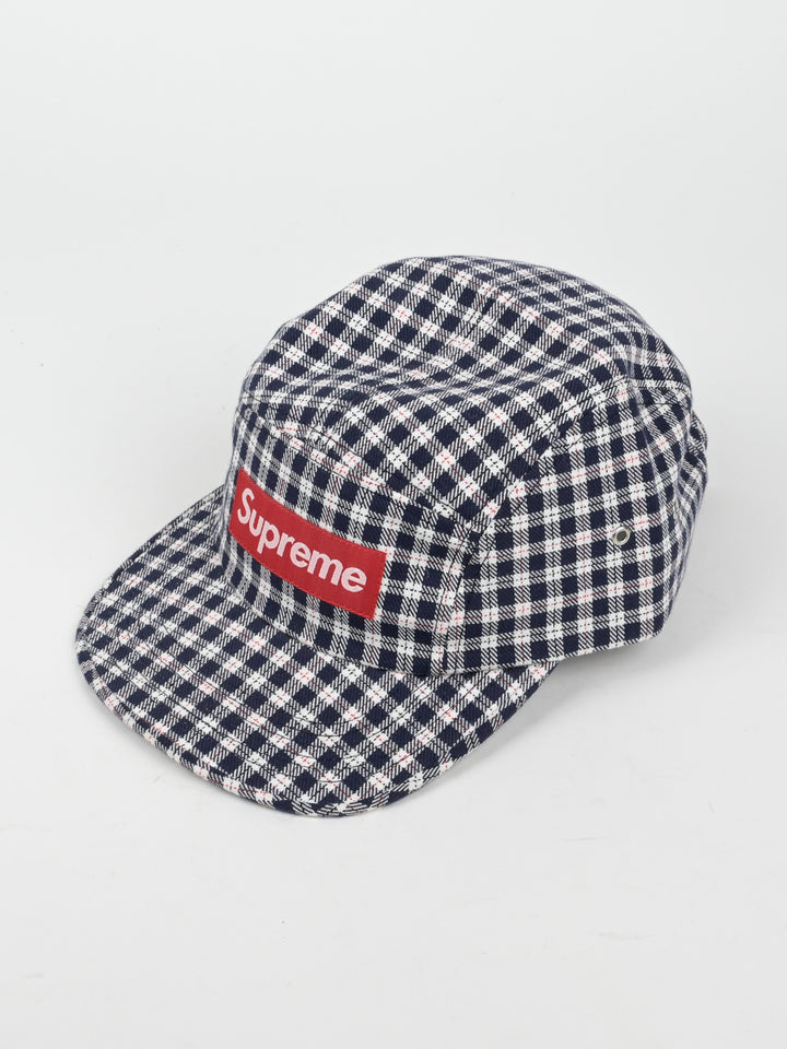 Plaid Checkered Camp Cap