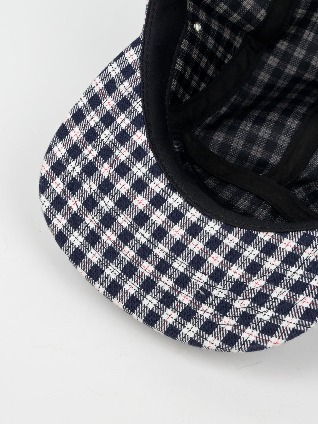Plaid Checkered Camp Cap