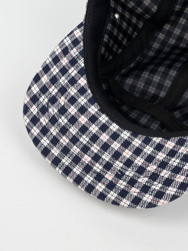 Plaid Checkered Camp Cap