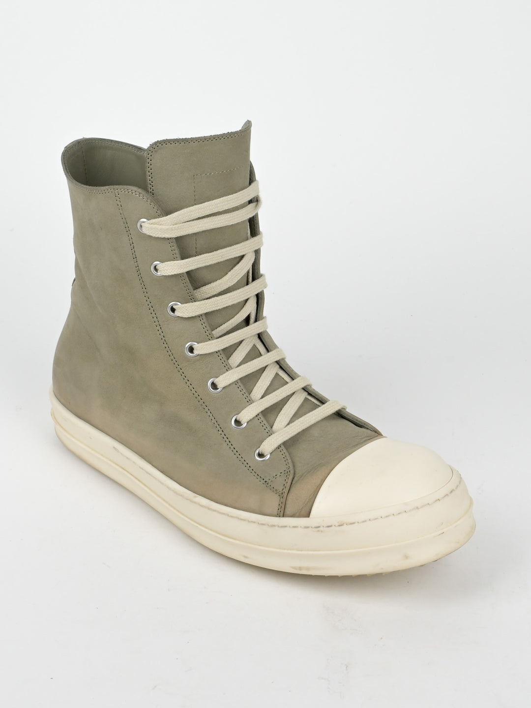 Faded Leather High Top Ramones Sneakers