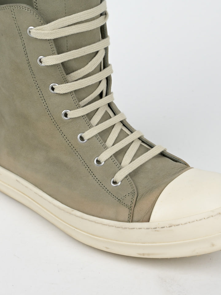 Faded Leather High Top Ramones Sneakers