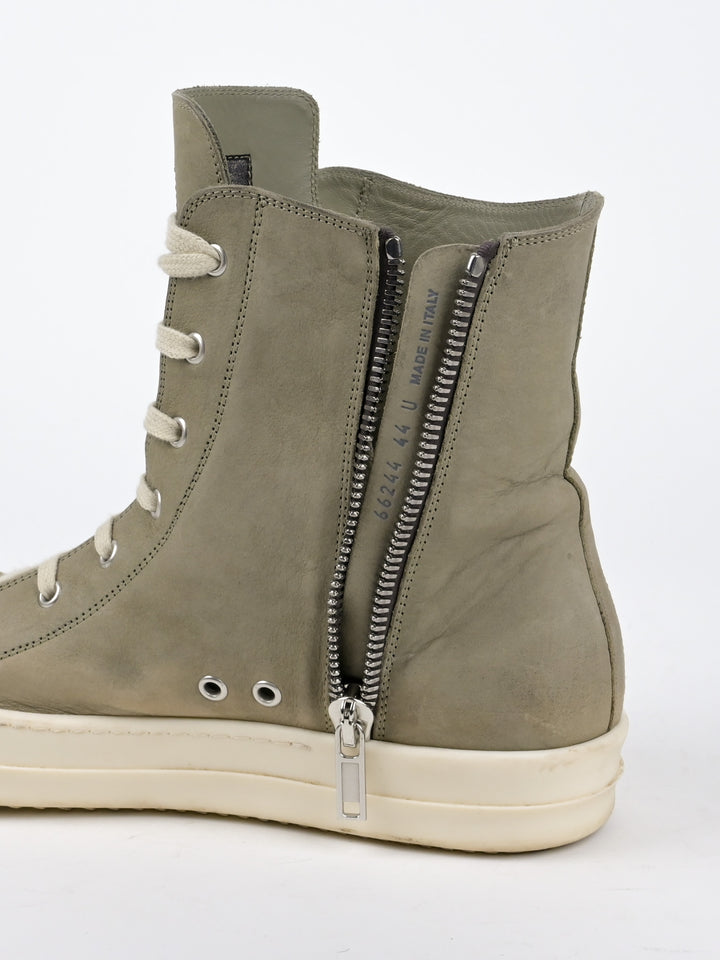 Faded Leather High Top Ramones Sneakers