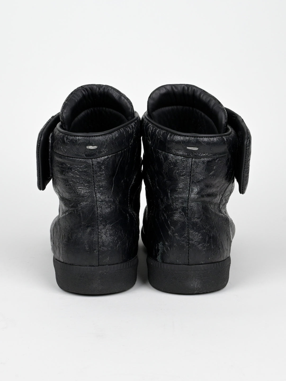 Future Cracked Leather High Top Sneakers