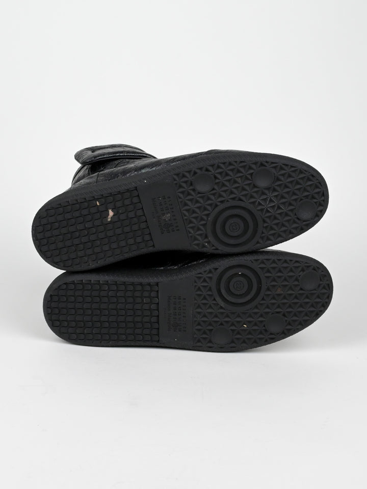 Future Cracked Leather High Top Sneakers
