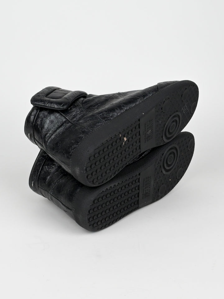Future Cracked Leather High Top Sneakers