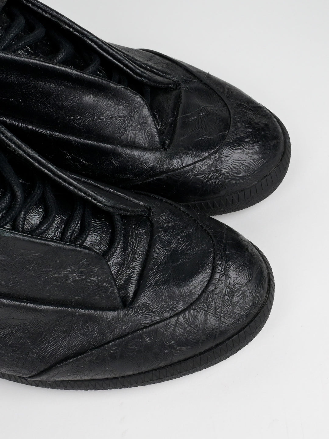 Future Cracked Leather High Top Sneakers