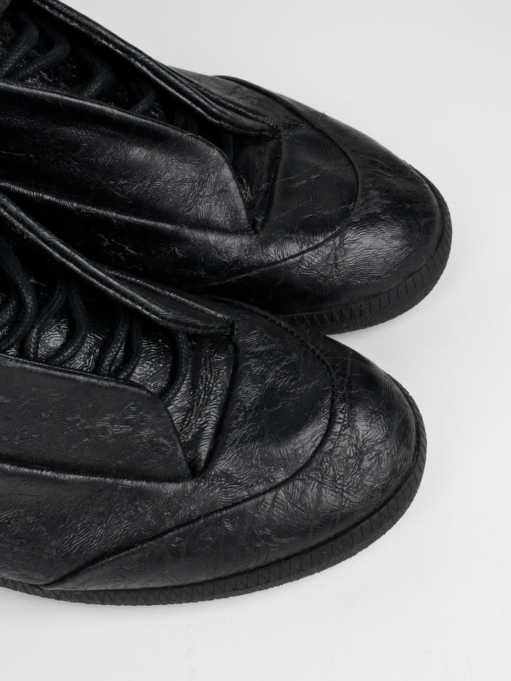 Future Cracked Leather High Top Sneakers