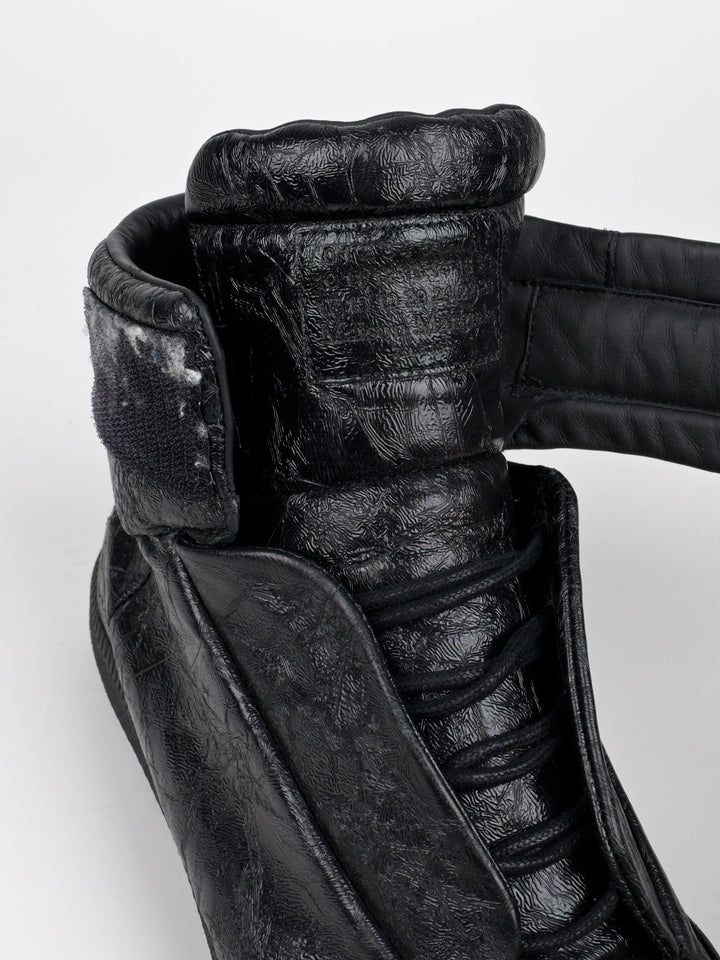 Future Cracked Leather High Top Sneakers