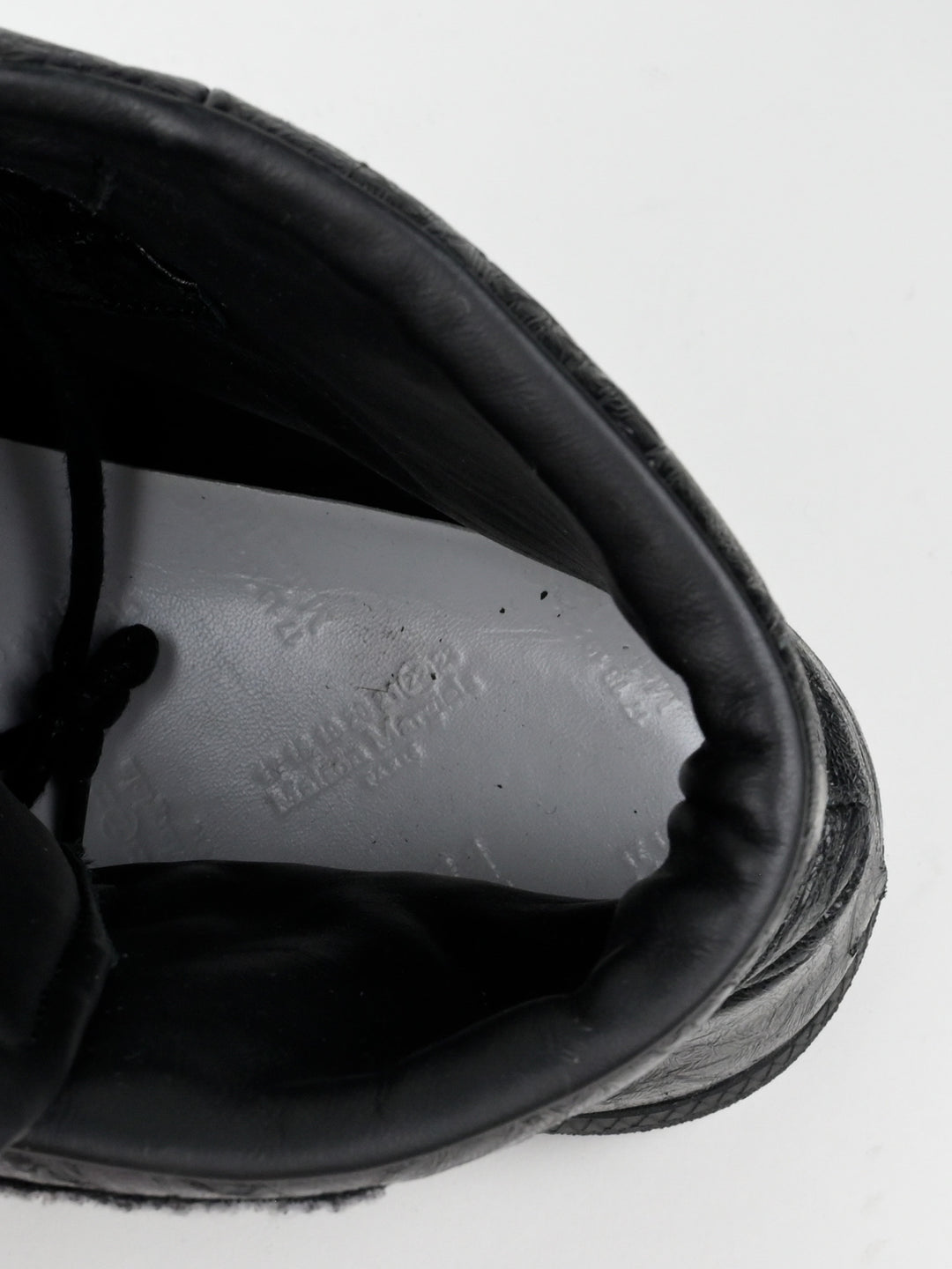 Future Cracked Leather High Top Sneakers