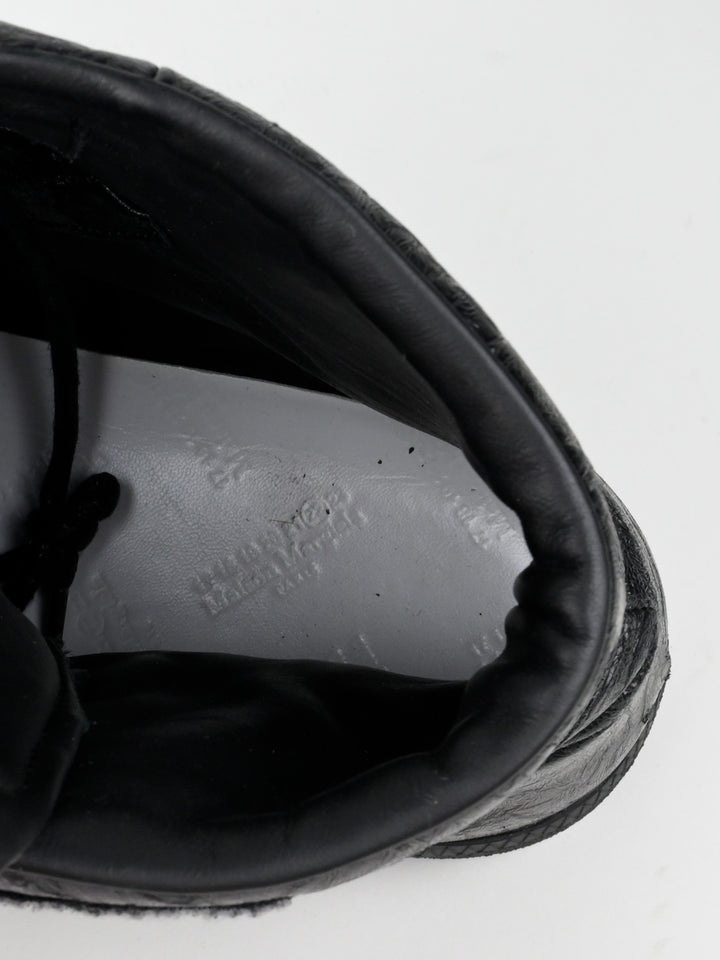 Future Cracked Leather High Top Sneakers