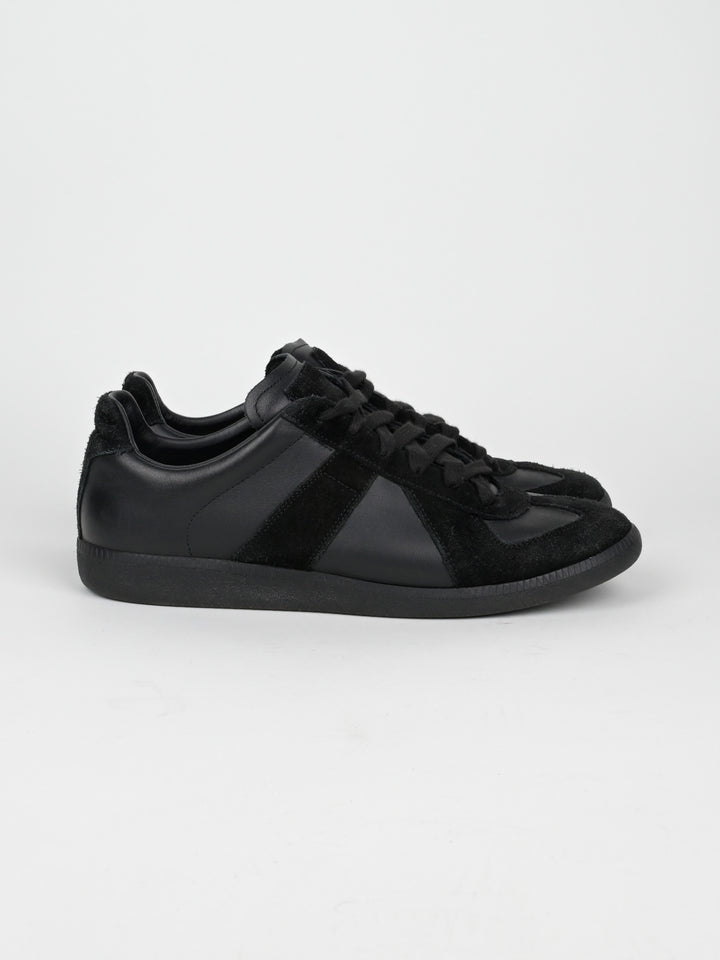 Replica Black Leather GAT Sneakers Gum Sole