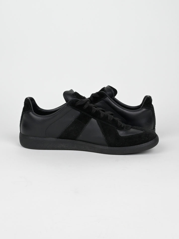 Replica Black Leather GAT Sneakers Gum Sole