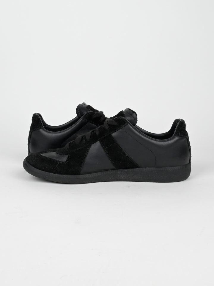 Replica Black Leather GAT Sneakers Gum Sole