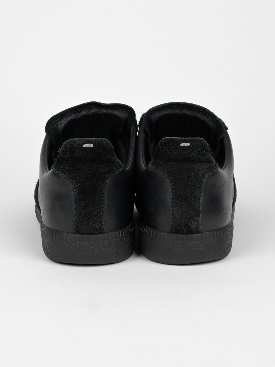 Replica Black Leather GAT Sneakers Gum Sole