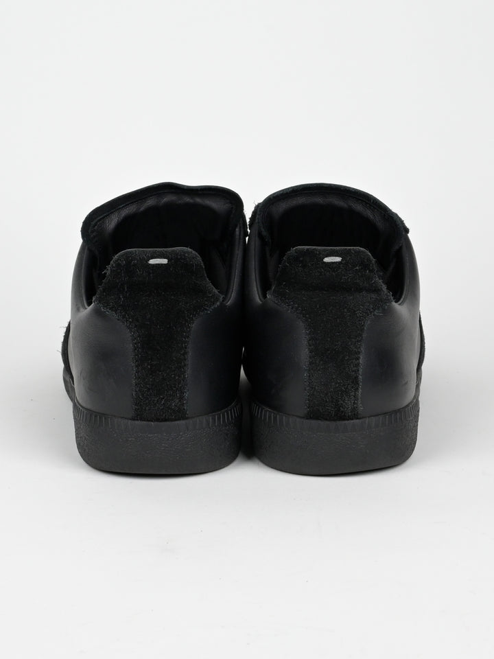 Replica Black Leather GAT Sneakers Gum Sole