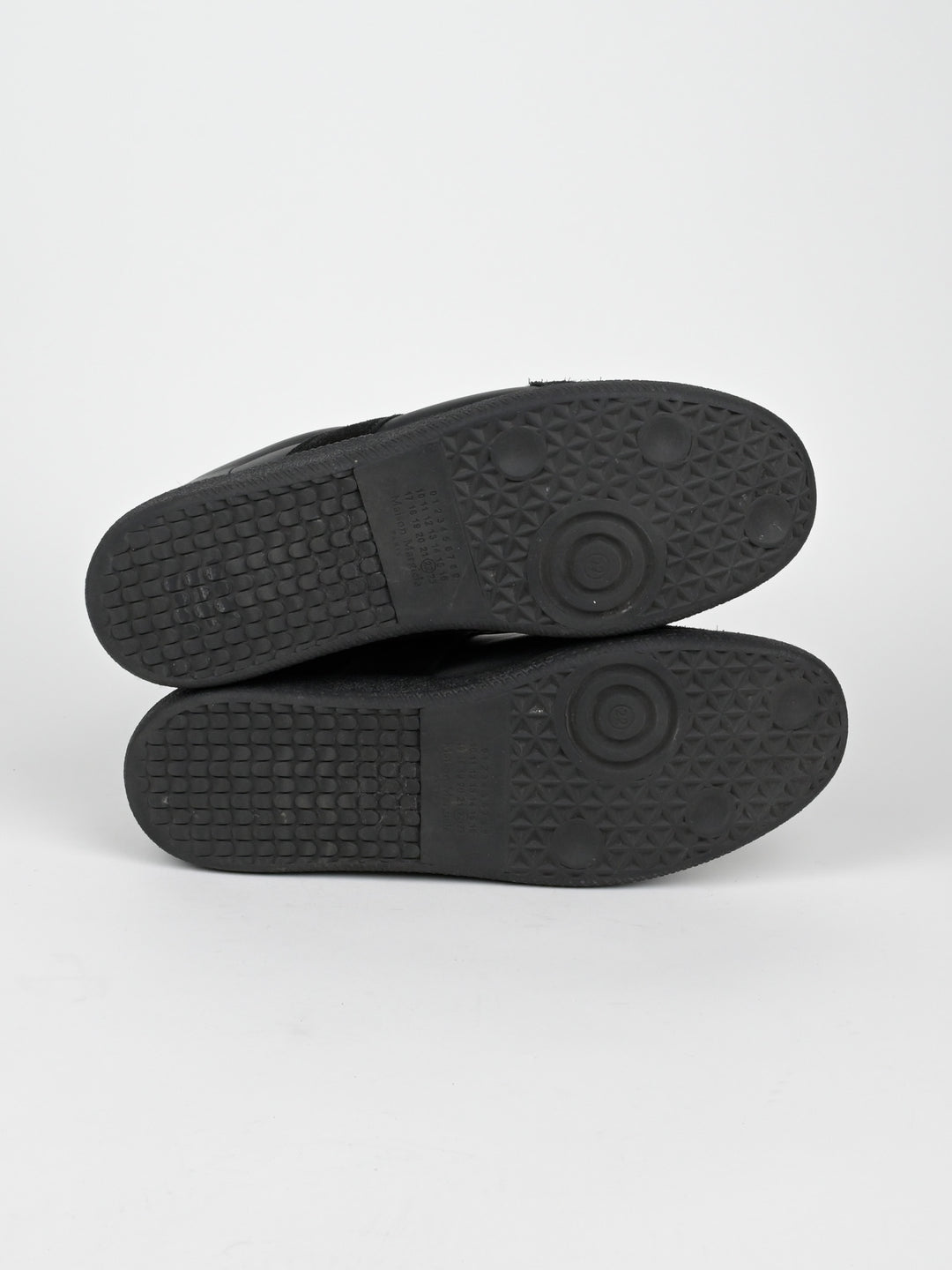 Replica Black Leather GAT Sneakers Gum Sole