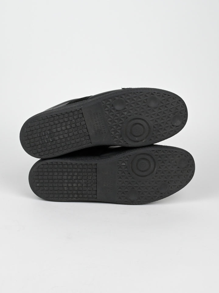 Replica Black Leather GAT Sneakers Gum Sole