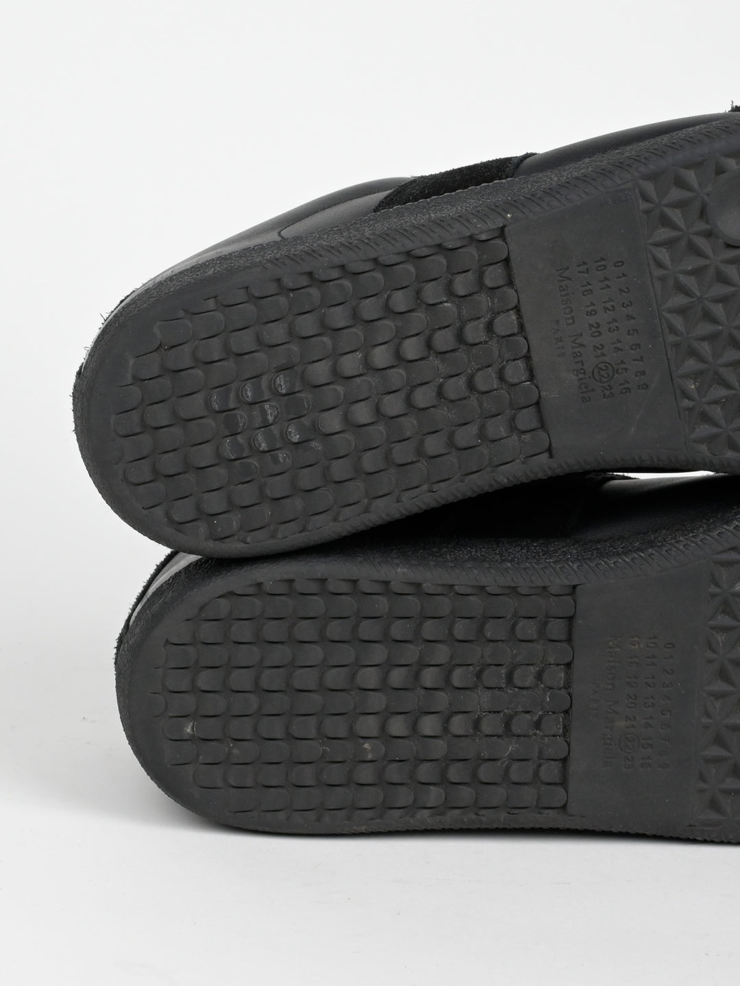 Replica Black Leather GAT Sneakers Gum Sole