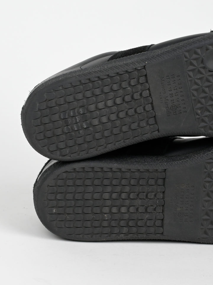 Replica Black Leather GAT Sneakers Gum Sole