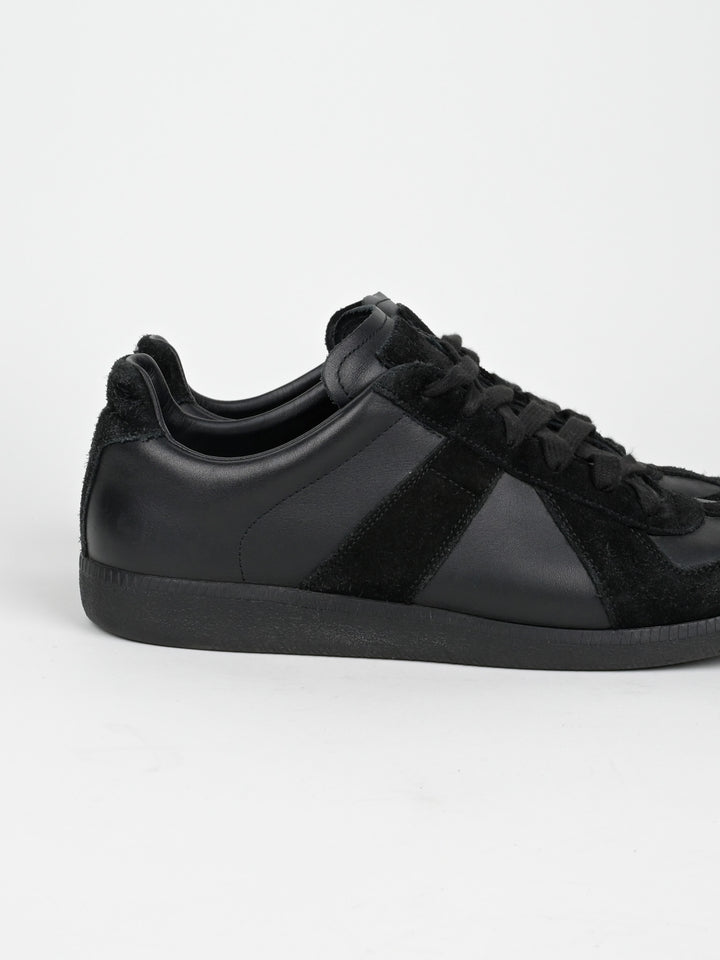 Replica Black Leather GAT Sneakers Gum Sole
