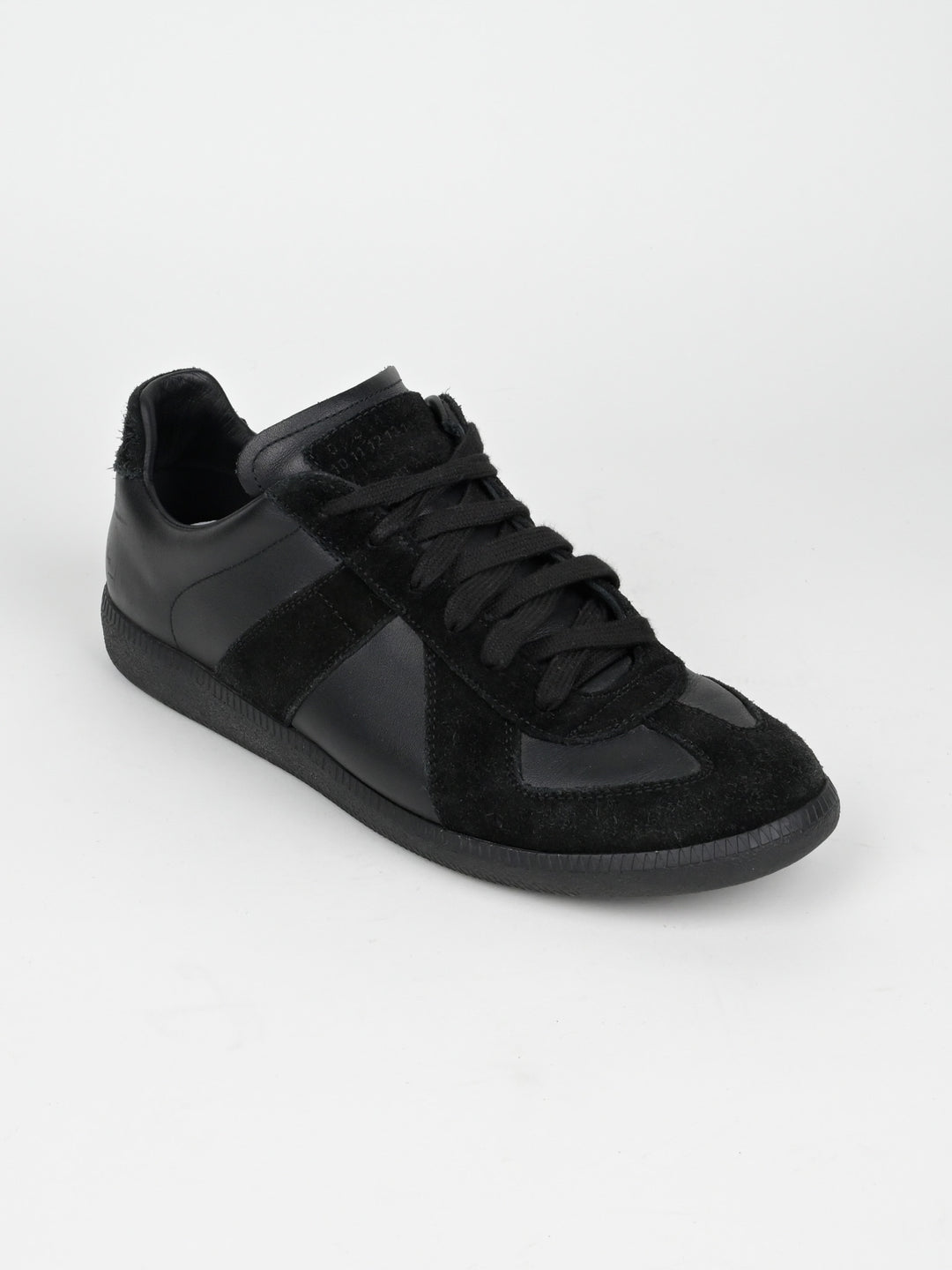 Replica Black Leather GAT Sneakers Gum Sole