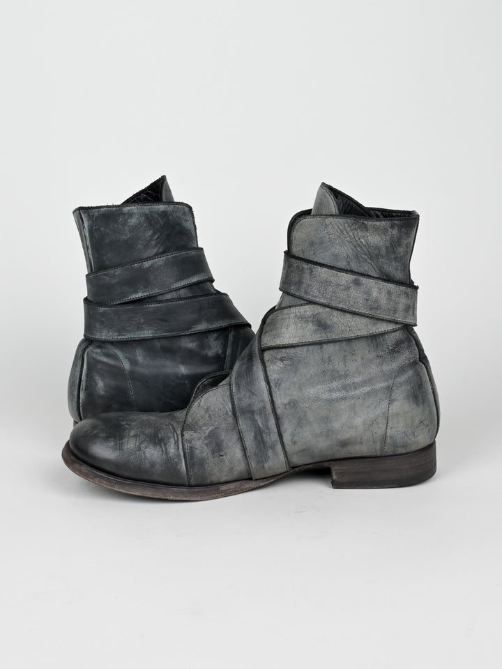 Buckle Leather Boots