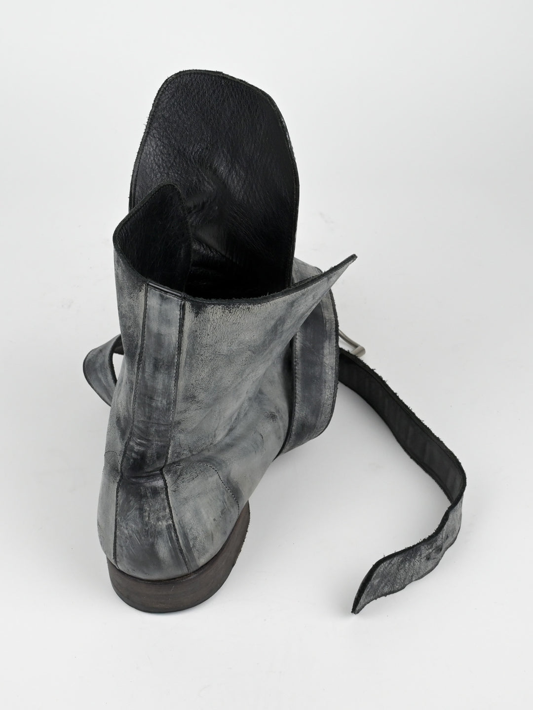 Buckle Leather Boots