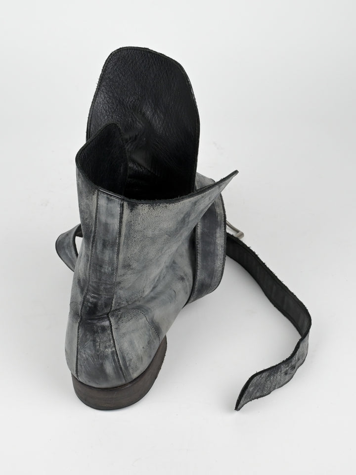 Buckle Leather Boots