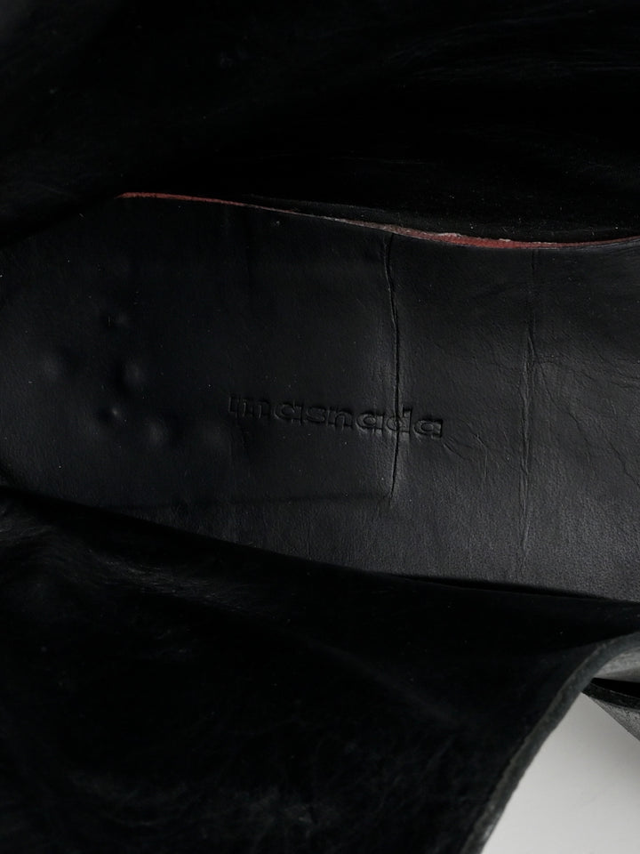 Buckle Leather Boots